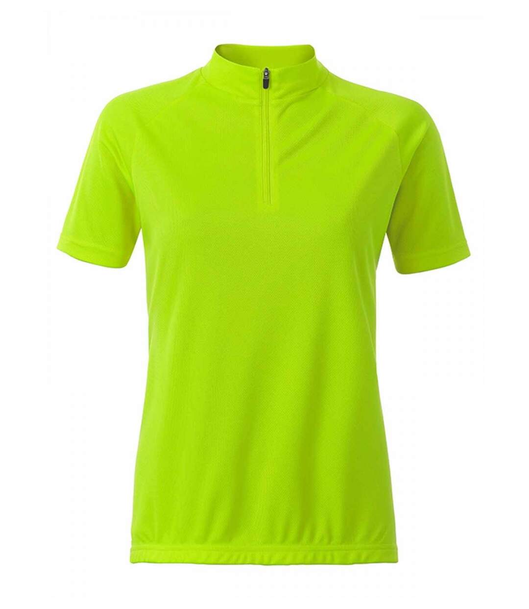 maillot cycliste zippé - FEMME - JN511 - jaune vif-1