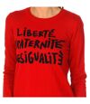 Pull manches longues mots