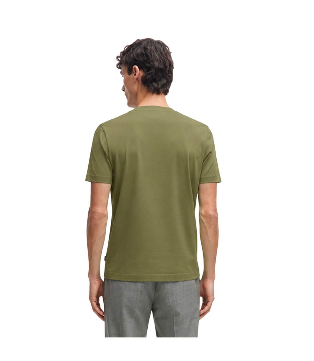 Mens Hbb Thompson Tonal Logo T-shirt Green Boss-3