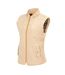 Doudoune Sans Manches Motif/style Matelassé Femme Beige Miso-3