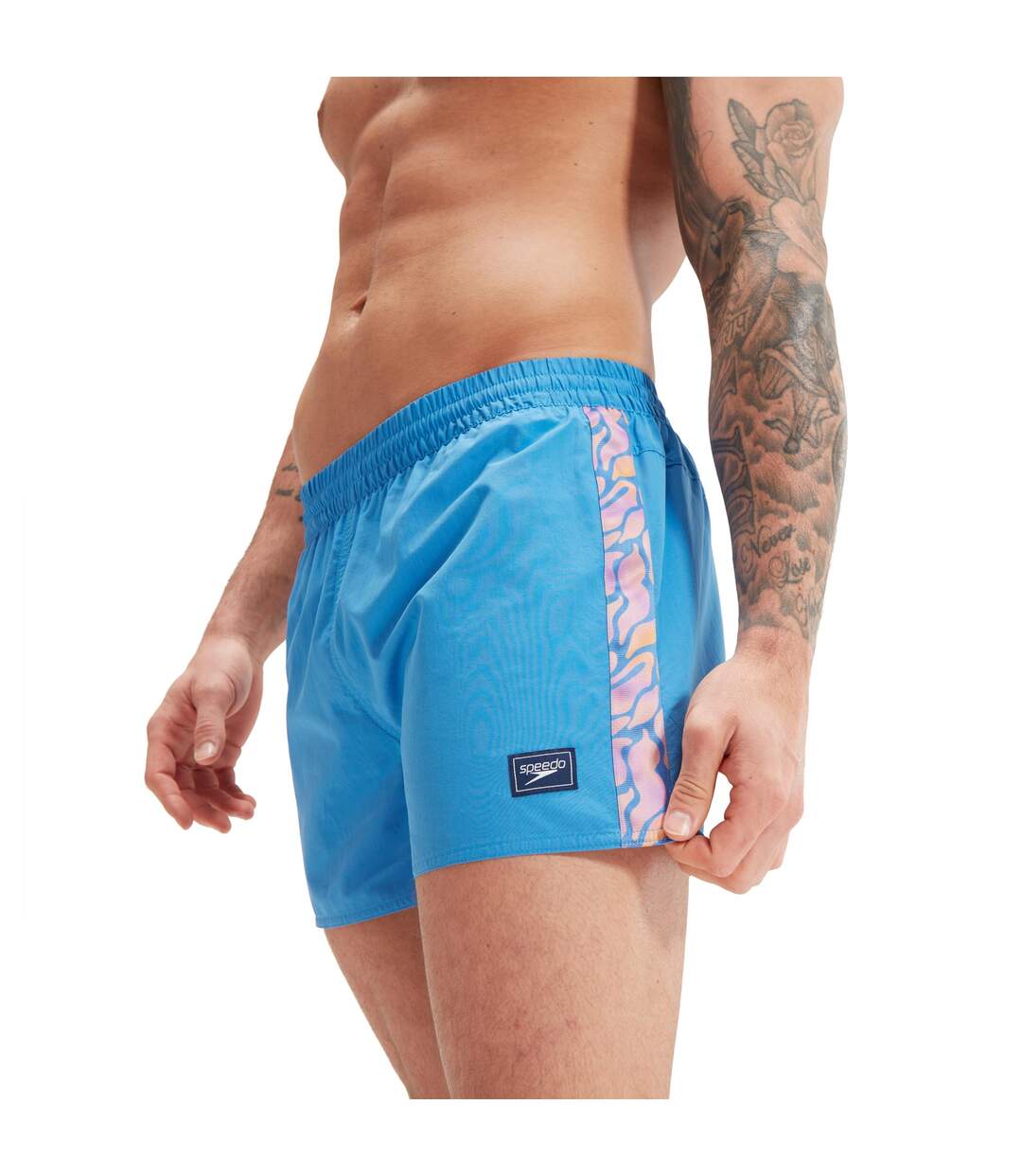 Mens Retro Water Swim Shorts Blue Speedo-3