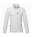 Mens amber recycled full zip fleece jacket white Elevate NXT