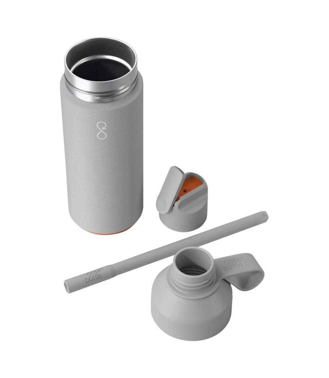 Gourde go taille unique gris clair Ocean Bottle-3