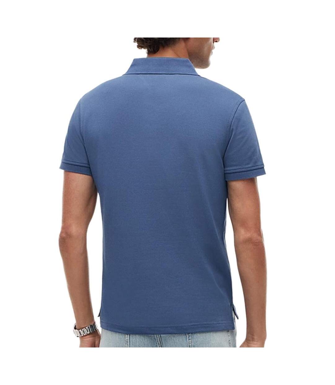 Polo bleu homme tommy hilfiger regular-2