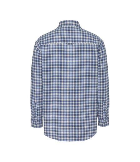 Mens Badge Flannel Pocket Shirt Blue Tommy Jeans