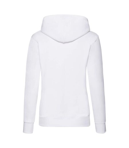 Sweat à capuche classic 80/20 femme blanc Fruit of the Loom