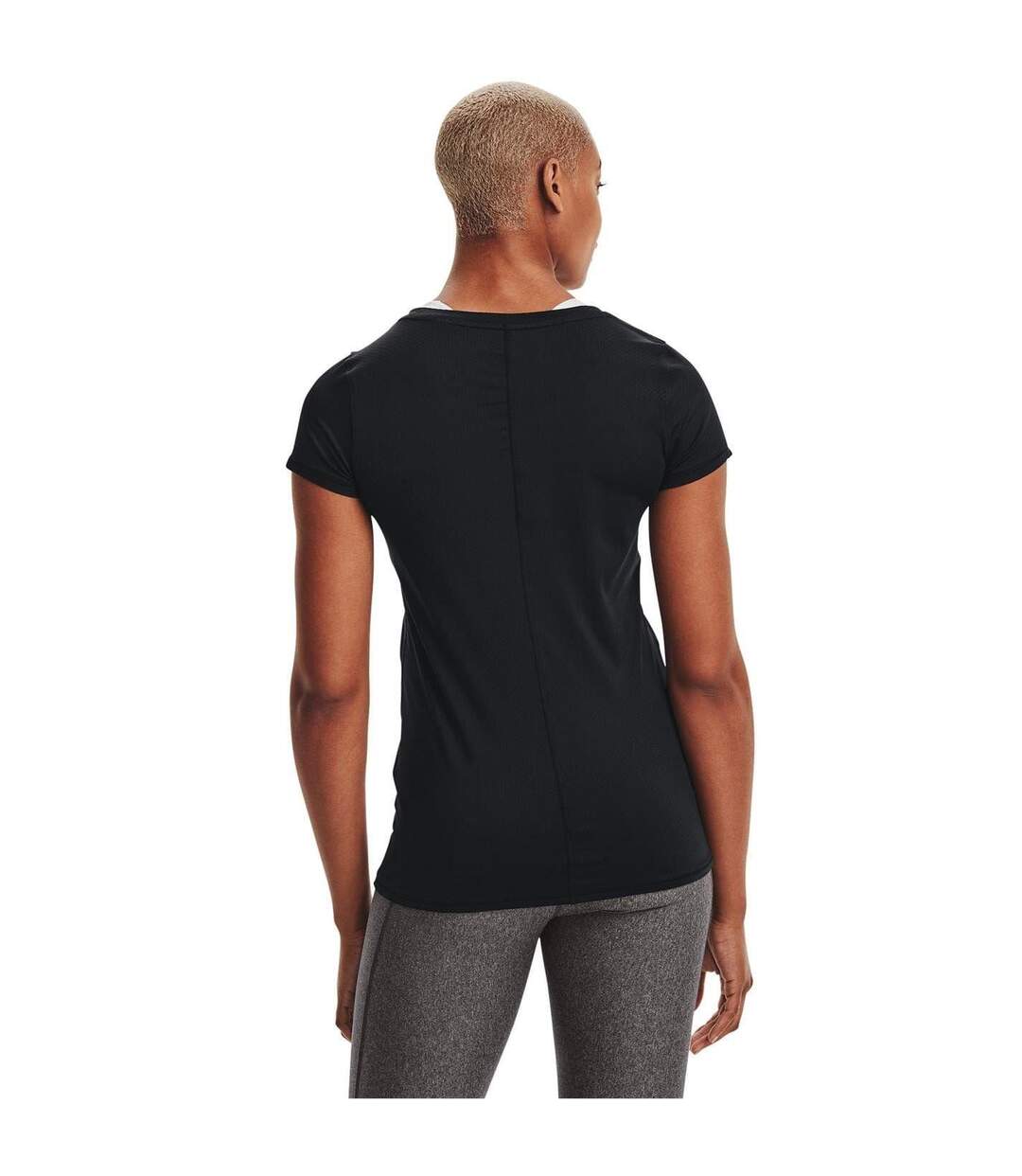 T-shirt Manches Courtes Entraînement Performance Femme Noir Under Armour-3