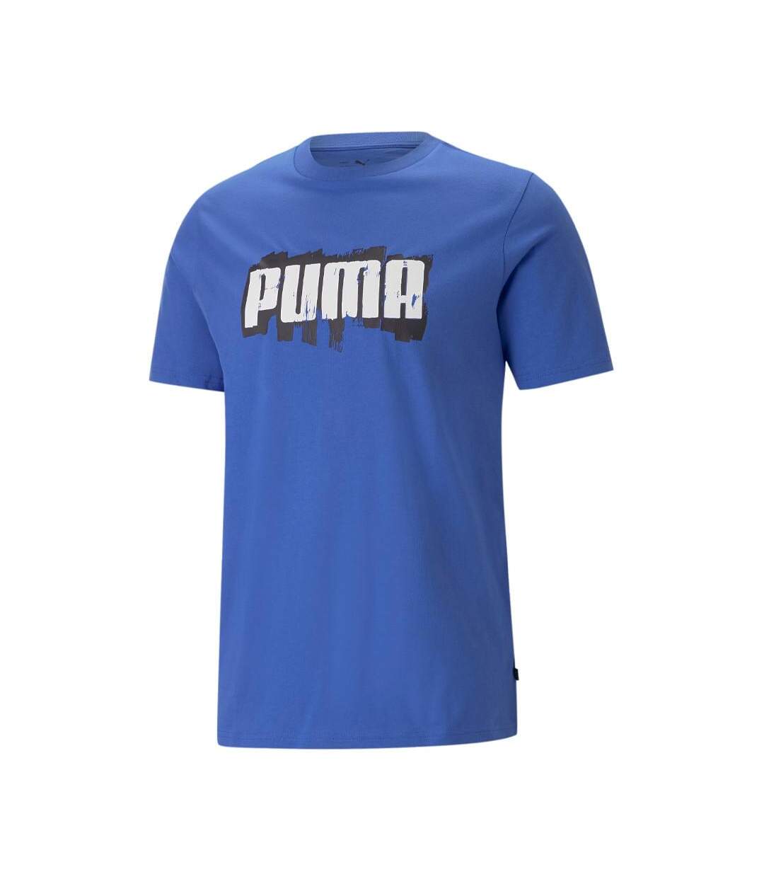 T-shirt bleu homme puma wording - s-1