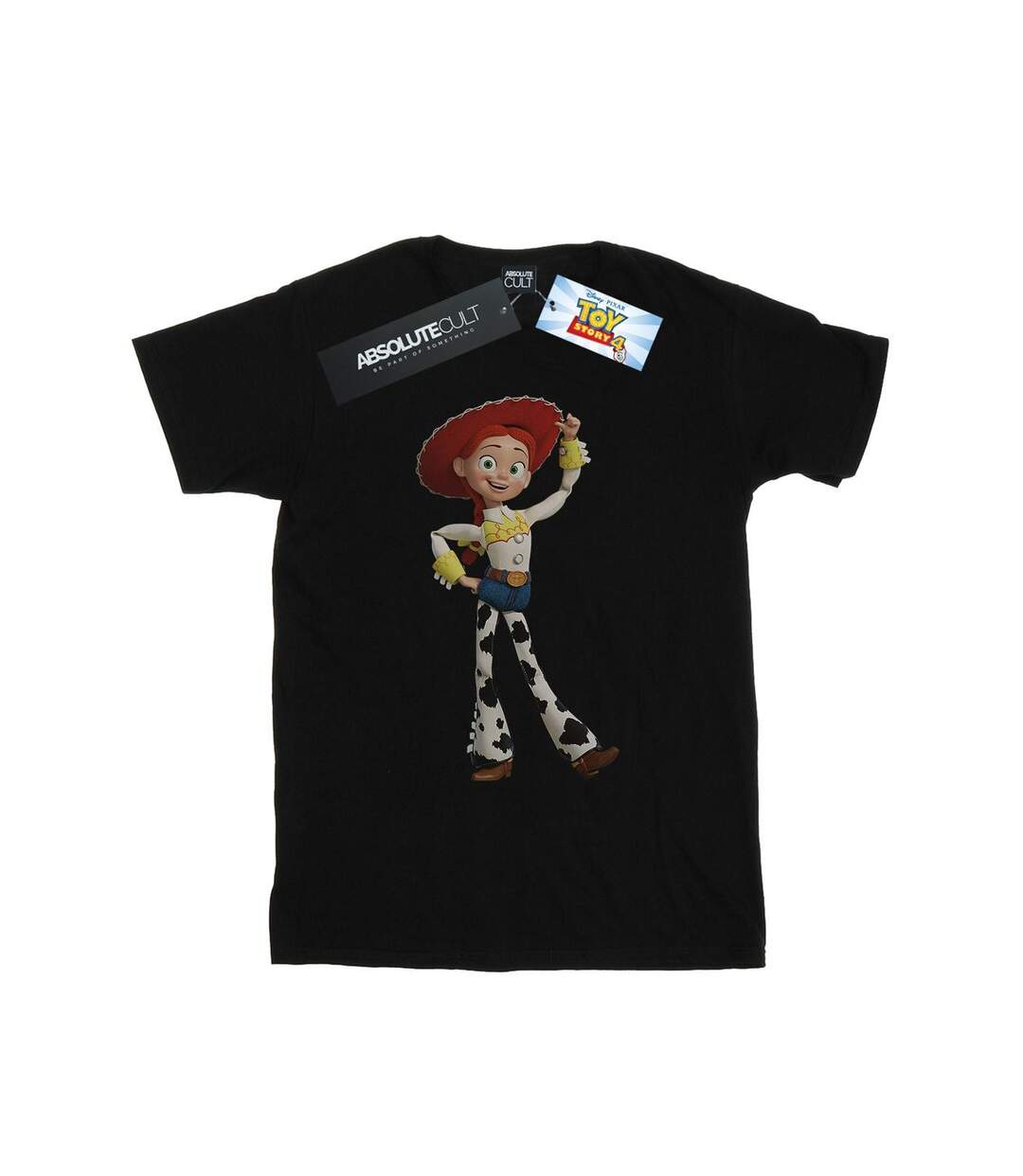 Disney Womens/Ladies Toy Story Jessie Pose Cotton Boyfriend T-Shirt (Noir) - UTBI46939-1