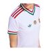 Womens/ladies Hungary Wicking Short-sleeved Football Shirt White Adidas-4