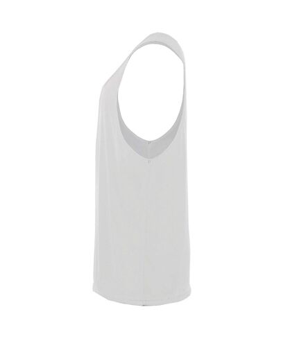 SOLS Unisex Jamaica Sleeveless Tank / Vest Top (White)