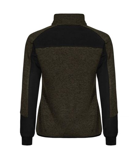 Womens/ladies Haines Fleece Jacket Fog Green Clique