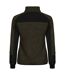 Womens/ladies Haines Fleece Jacket Fog Green Clique-2
