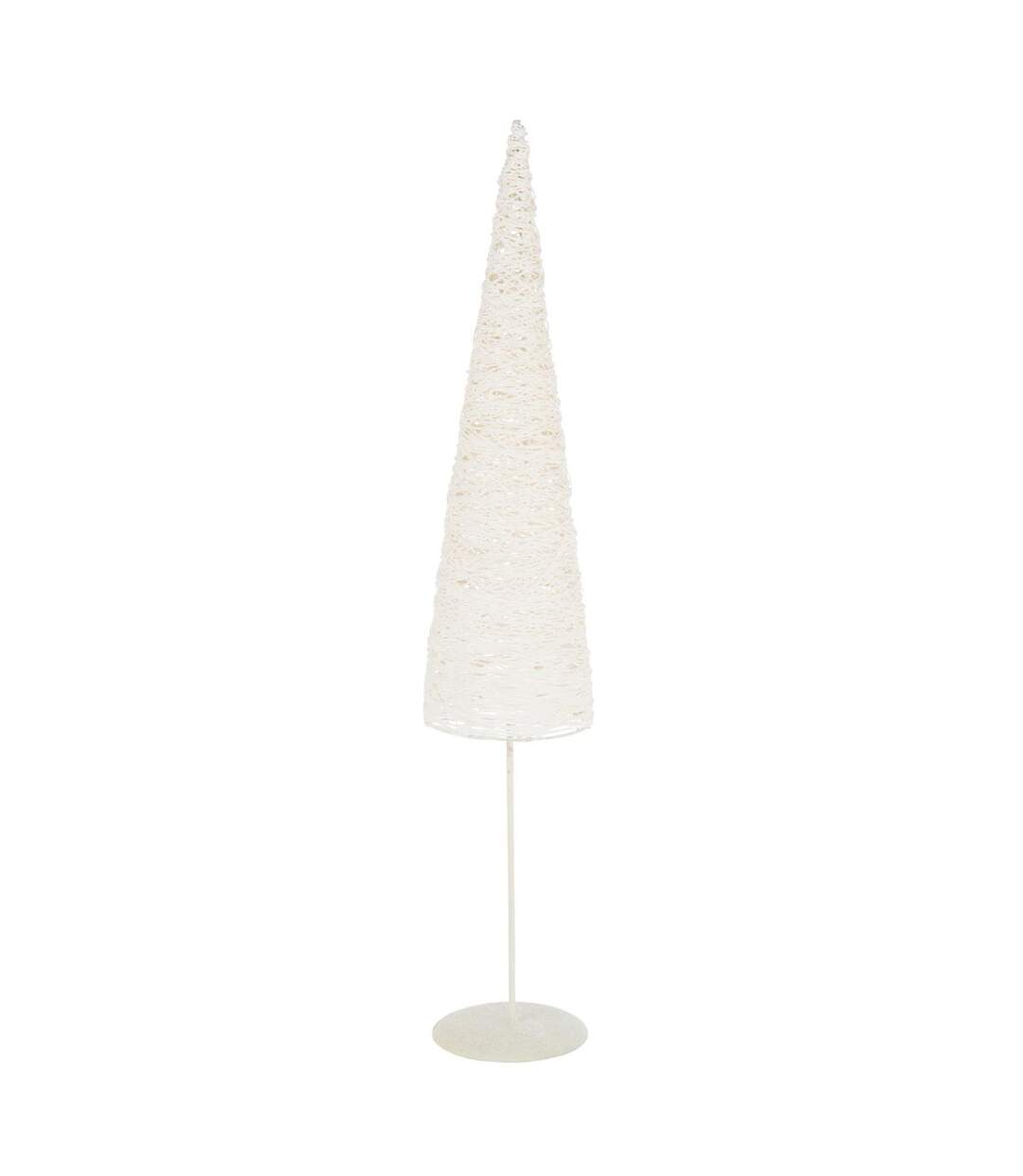 Sapin de Noël sur Socle Glitter 85cm Blanc-1