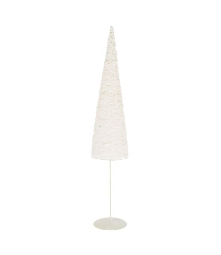 Sapin de Noël sur Socle Glitter 85cm Blanc