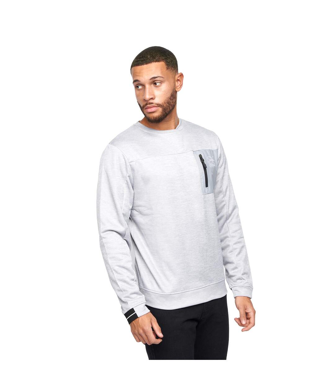 Haut De Survêtement Catmoore Homme Gris Crosshatch-4