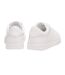 Womens/ladies Kieran Leather Flatform Trainers White Boss-2