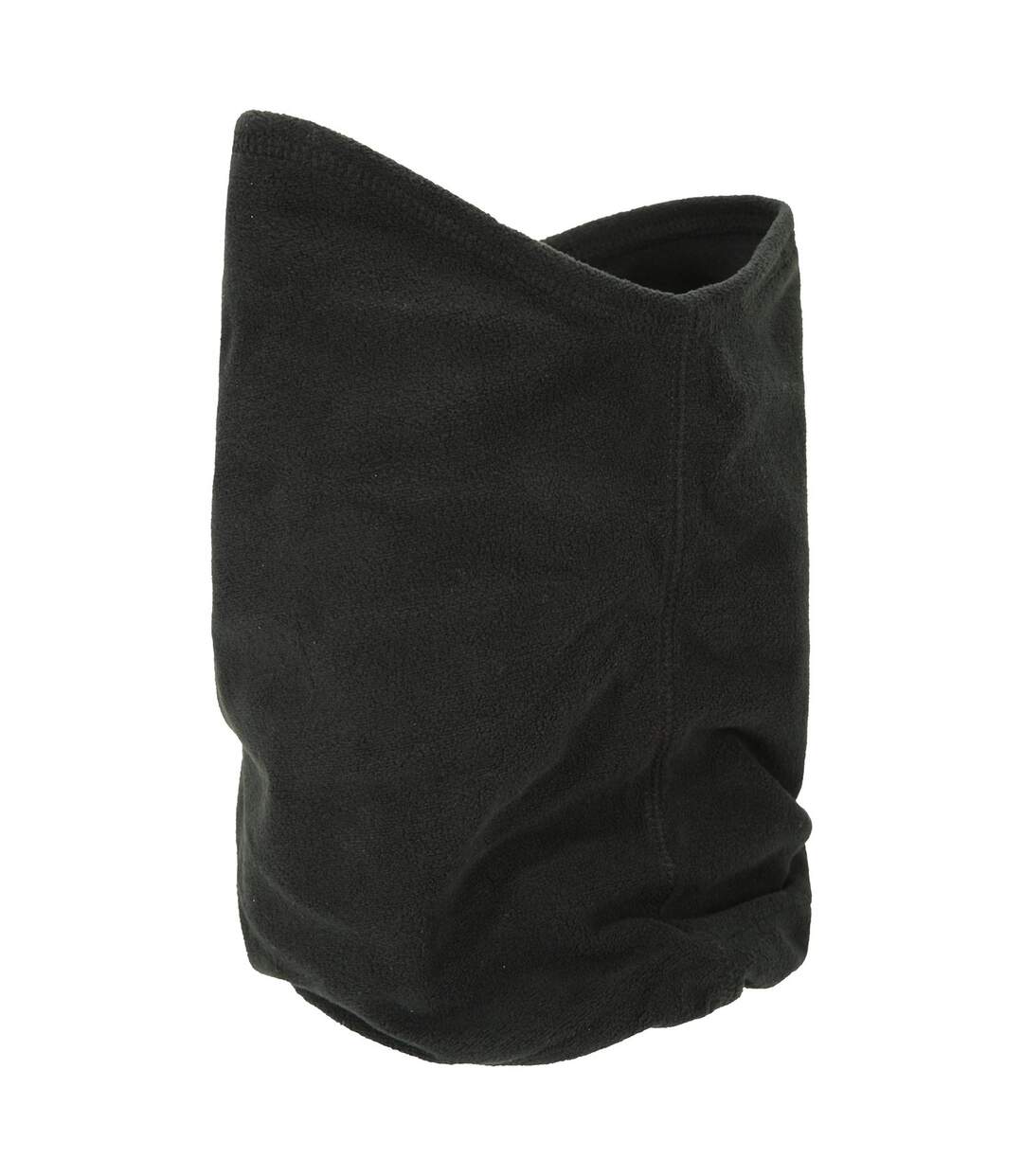 Unisex adult fleece windproof neck gaiter one size black Mountain Warehouse