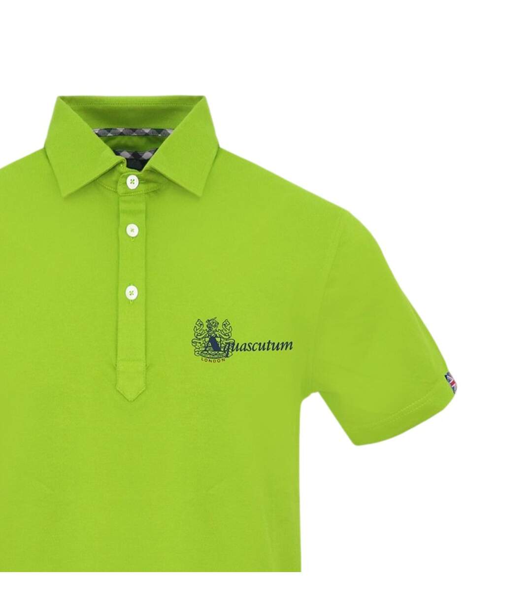 Polo Manches Courtes Homme Vert Clair Vif Aquascutum-3