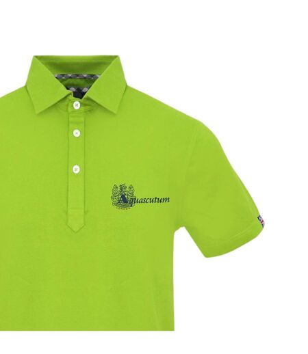 Polo Manches Courtes Homme Vert Clair Vif Aquascutum