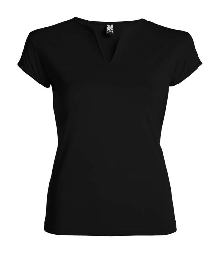 Womens/ladies Belice T-shirt Black Roly