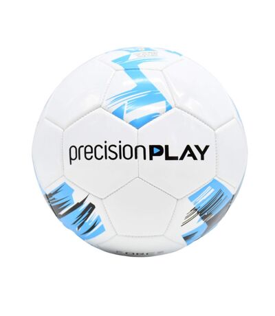 Ballon de foot force taille 3 blanc / bleu fluo / noir PrecisionPLAY