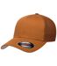 Casquette Trucker Motif/style Maille Caramel Flexfit-3
