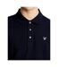 Mens Short-sleeved Golf Polo Shirt Dark Navy Lyle & Scott-3
