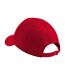Casquette Motif/style 6 Panneaux Athleisure Rouge Blanc Beechfield-2