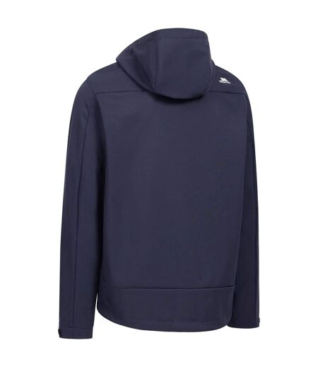 Veste Softshell Imperméable À Capuche Ajustable Motif/style Détail Contrasté Willsons Homme Anthracite Trespass
