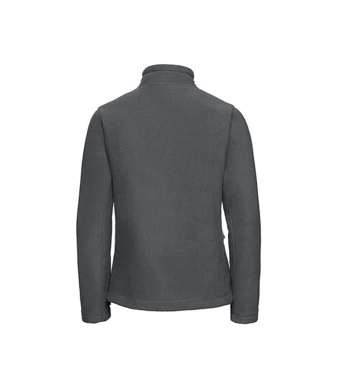 Russell Colours Ladies Full Zip Outdoor Fleece Jacket Veste Polaire D'extérieur À Fermeture Éclair Gris Jerzees Colours-2