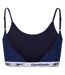 Womens/ladies Berry Zebra Print Bralette Blue Navy Reebok-2