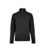 Mens Arundel Quarter Zip Sweater Top Graphite Kustom Kit-1