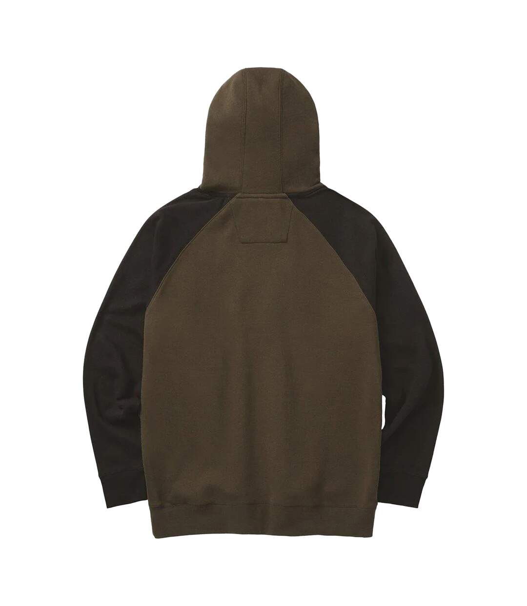 Mens Hooded Raglan Sweatshirt Army Moss Black CAT Lifestyle-3