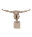 Statuette Déco sur Socle Athlète 32cm Beige-1