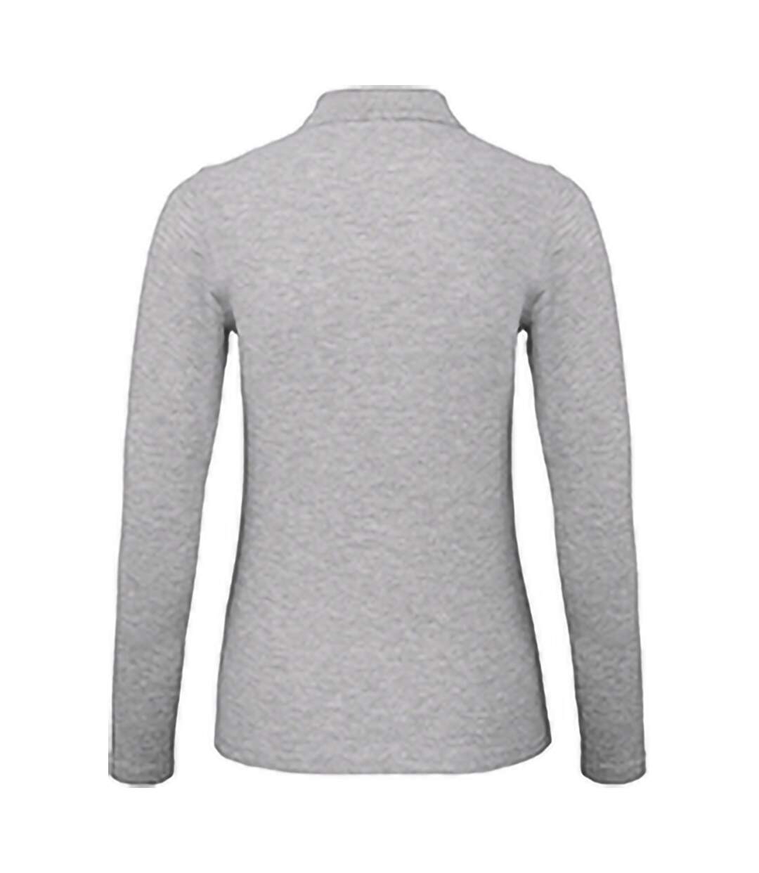 Polo id.001 femme gris clair B&C