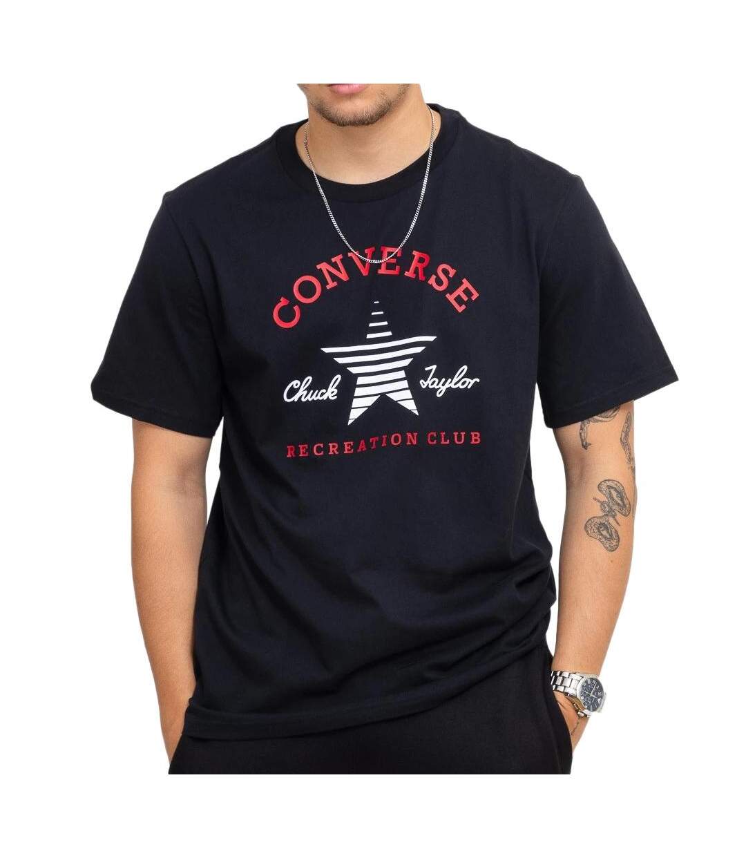 T-shirt Noir Homme Converse Graphic 10025912 - L-1