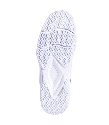 Womens/ladies Sensa Tennis Shoes White Cool Blue Babolat