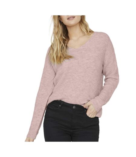 Pull rose femme vero moda crew