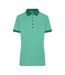 Polo Femme Vert Foncé Vert Chiné James And Nicholson-1