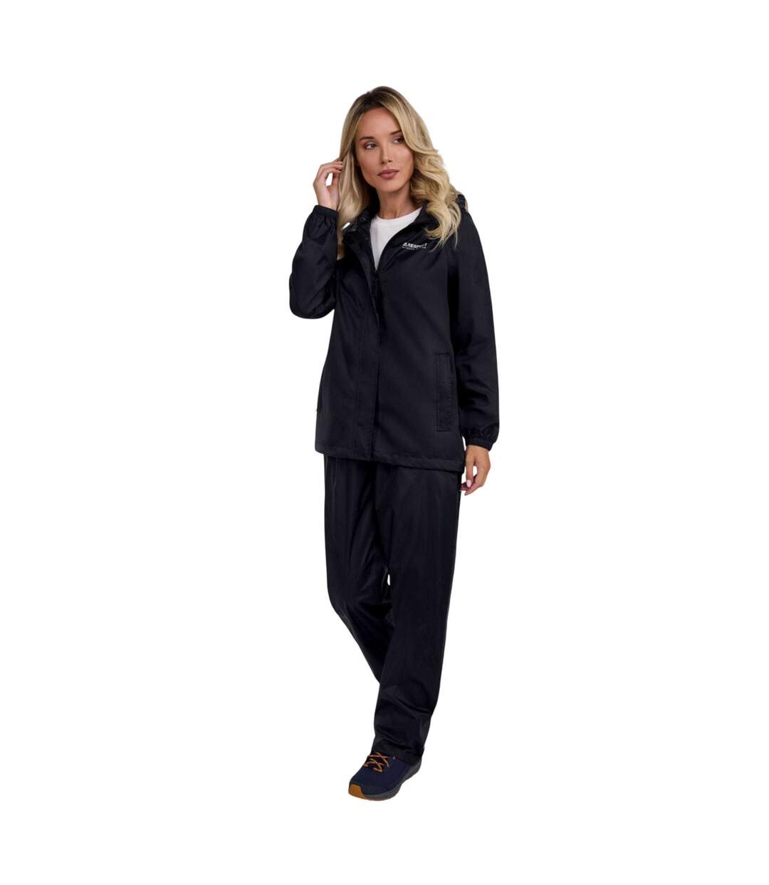Veste Imperméable Motif/style Uni Femme Noir Respect-1