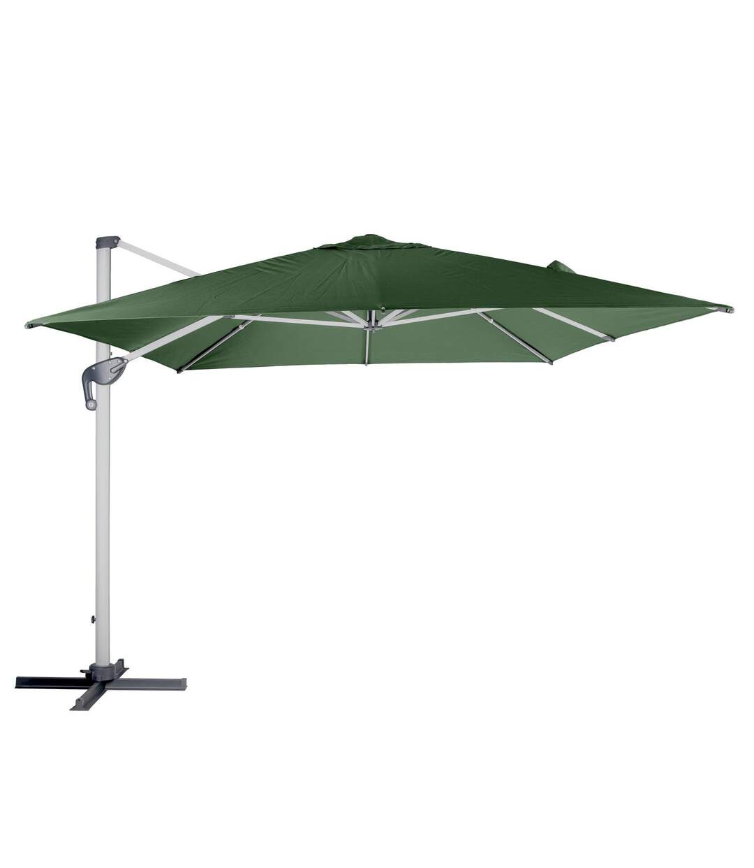 Parasol déporté Rectangulaire Equador - L. 400 x l. 300 cm - Olive-1