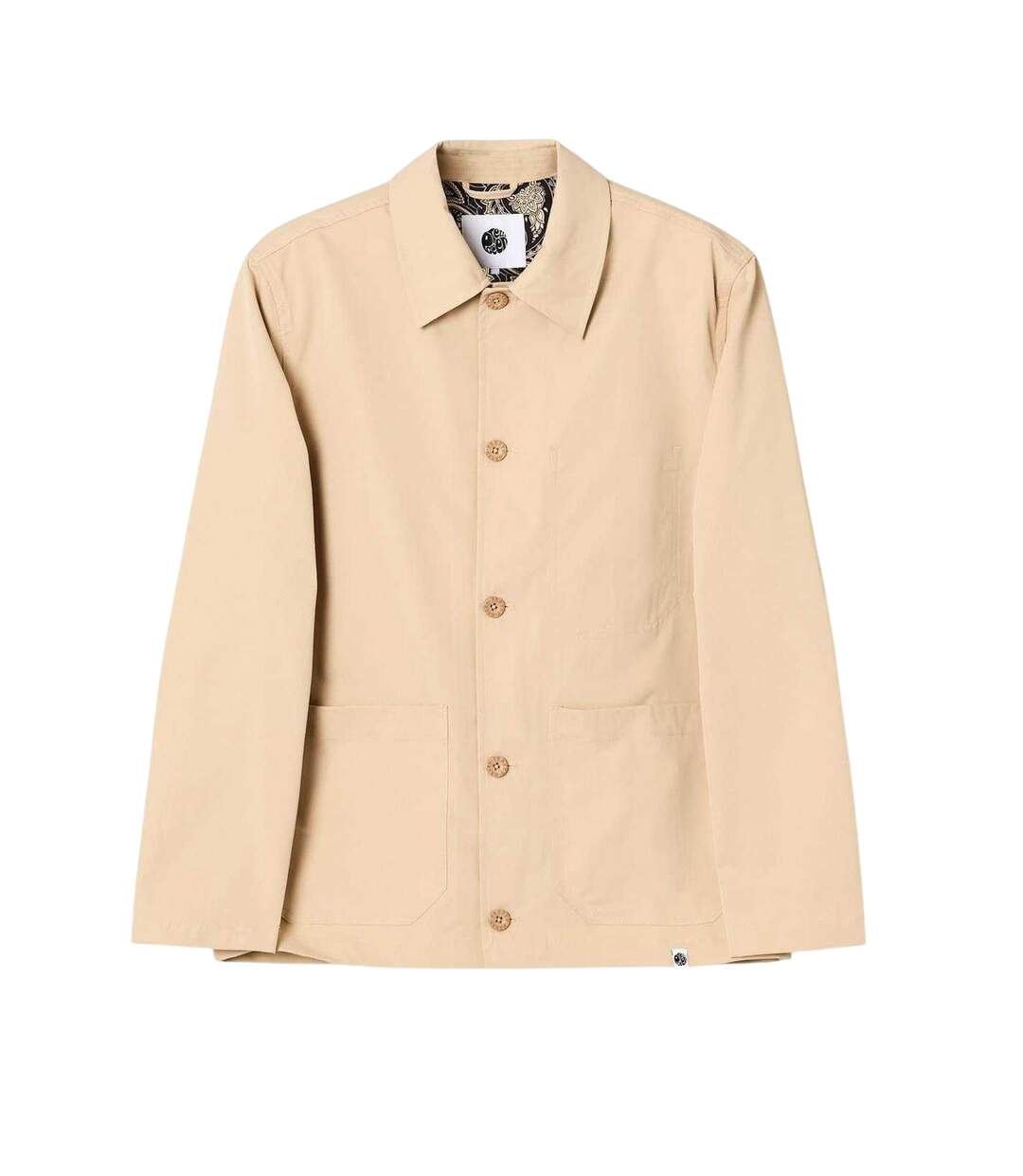 Surchemise Motif/style À Motifs Homme Beige Pretty Green-2