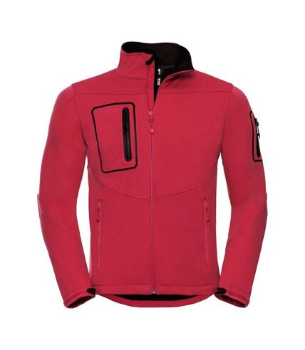 Russell Mens Sports Soft Shell Jacket (Classic Red)