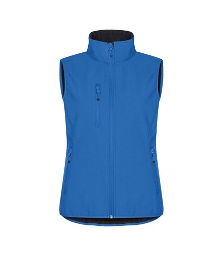 Womens/ladies classic softshell body warmer royal blue Clique