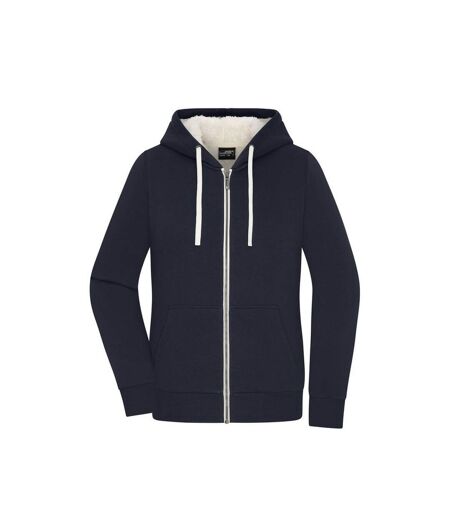 Veste Doubleface Femme Bleu Marine Blanc Cassé James And Nicholson
