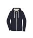 Veste Doubleface Femme Bleu Marine Blanc Cassé James And Nicholson-1