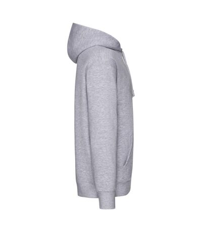 Sweat À Capuche Homme Gris Chiné Fruit Of The Loom