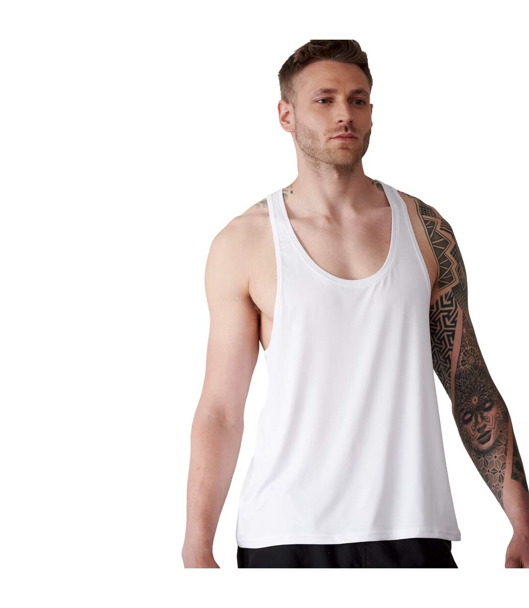 Tombo Mens Muscle Vest (White) - UTRW5472