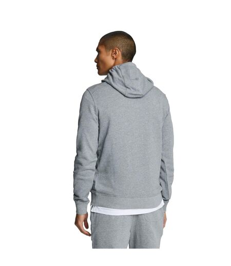 Mens pullover hoodie mid grey marl Lyle & Scott